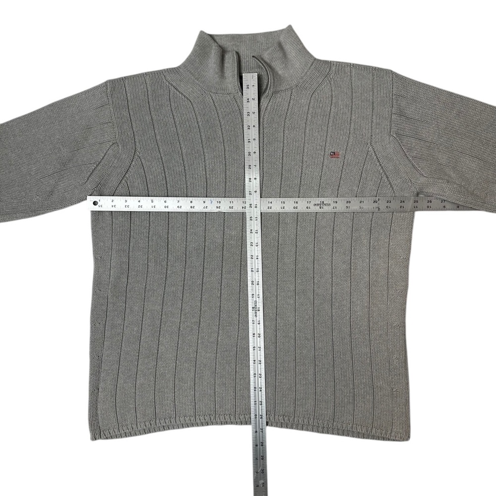 Ralph Lauren Polo Jeans Co. Men’s 100% Cotton 1/4 Zip Knit Gray Sweater Size XXL - Picture 6 of 7